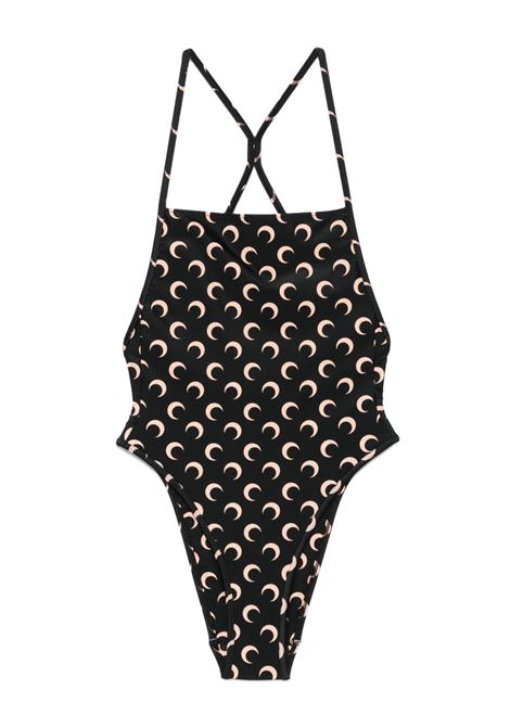 swimwear jersey woman black MARINE SERRE | WSW012A CJER0003IT99